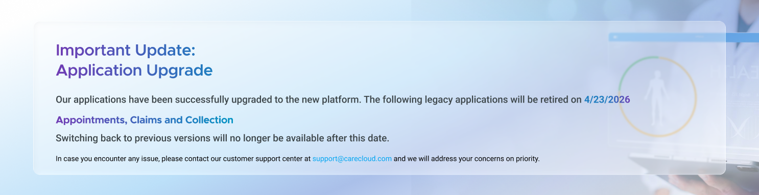 CareCloud - Log In to Healthcare